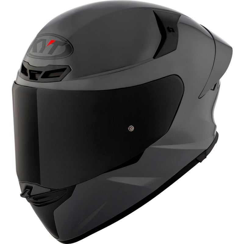 KYT TT Revo E06 Plain Helmet - Gorilla Grey