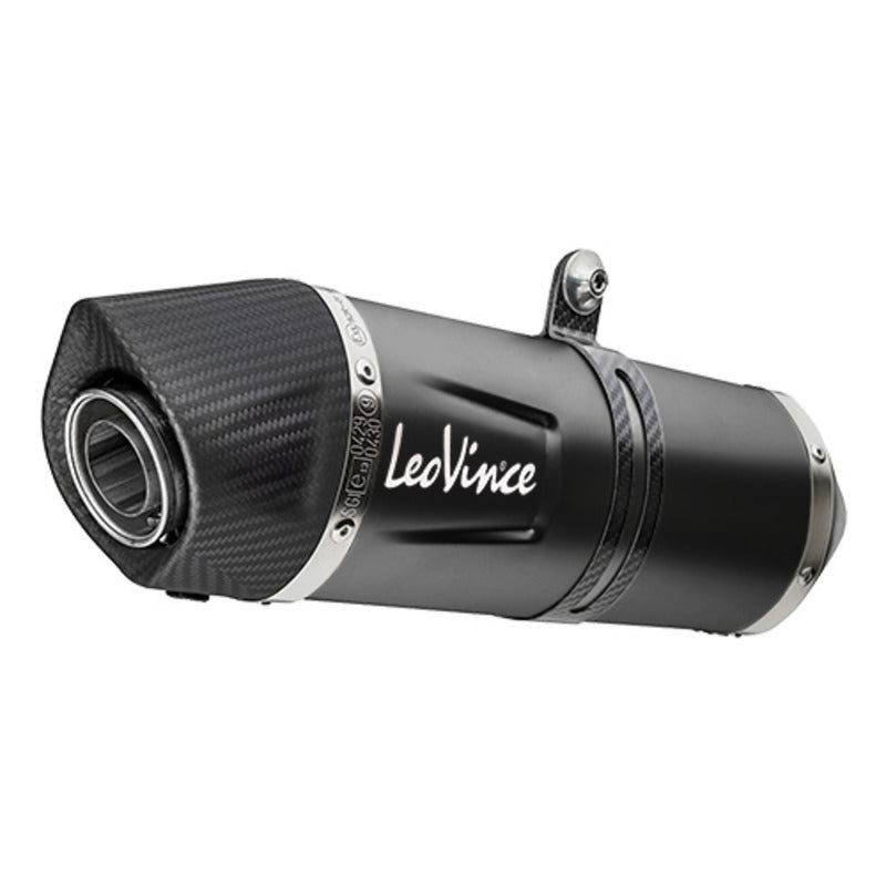 LV One Evo Stainless Black Slip-On Muffler w/Carbon End Cap for Triumph Tiger 900 GT/Rally/Pro 20-22