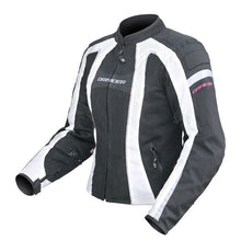 Load image into Gallery viewer, Dririder Airstream Ladies Jacket - Black/White - MotoHeaven