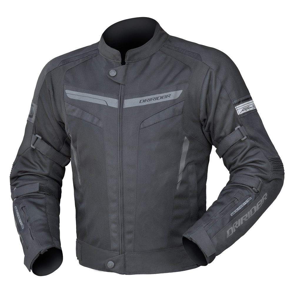 Dririder Air-Ride 5 Men's Motorcycle Jacket - Black/Black - MotoHeaven