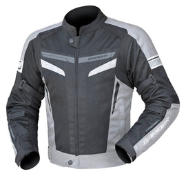 Dririder Air-Ride 5 Men's Motorcycle Jacket - Silver/Black - MotoHeaven