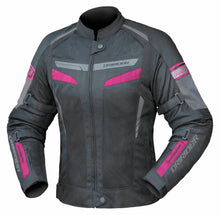 Load image into Gallery viewer, Dririder Air Ride 5 Ladies Motorcycle Jacket - Black/Pink - MotoHeaven