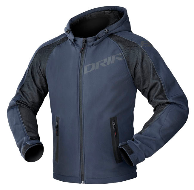 Dririder Atomic Men's Motorcycle Hoodie - Navy - MotoHeaven