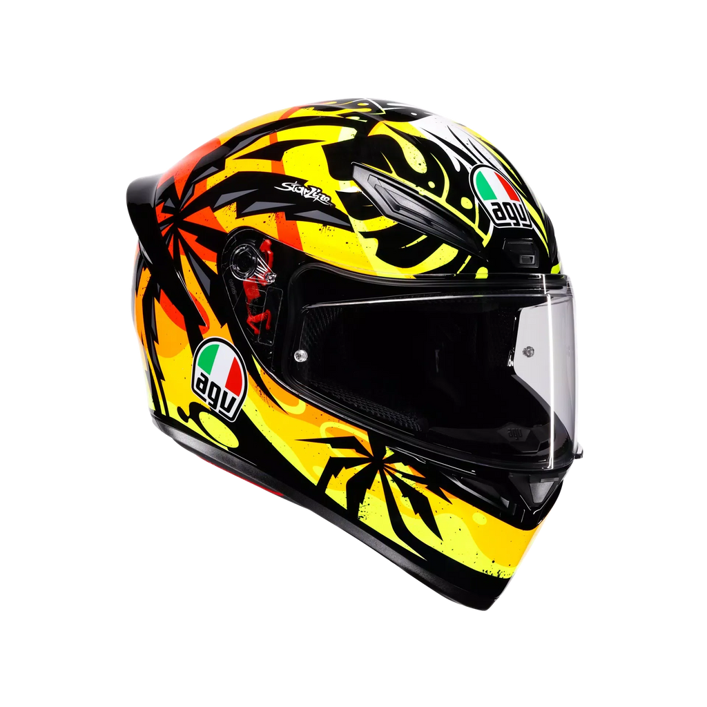 AGV K1 S Tropicrush Full Face Helmet - Black/Orange - MotoHeaven