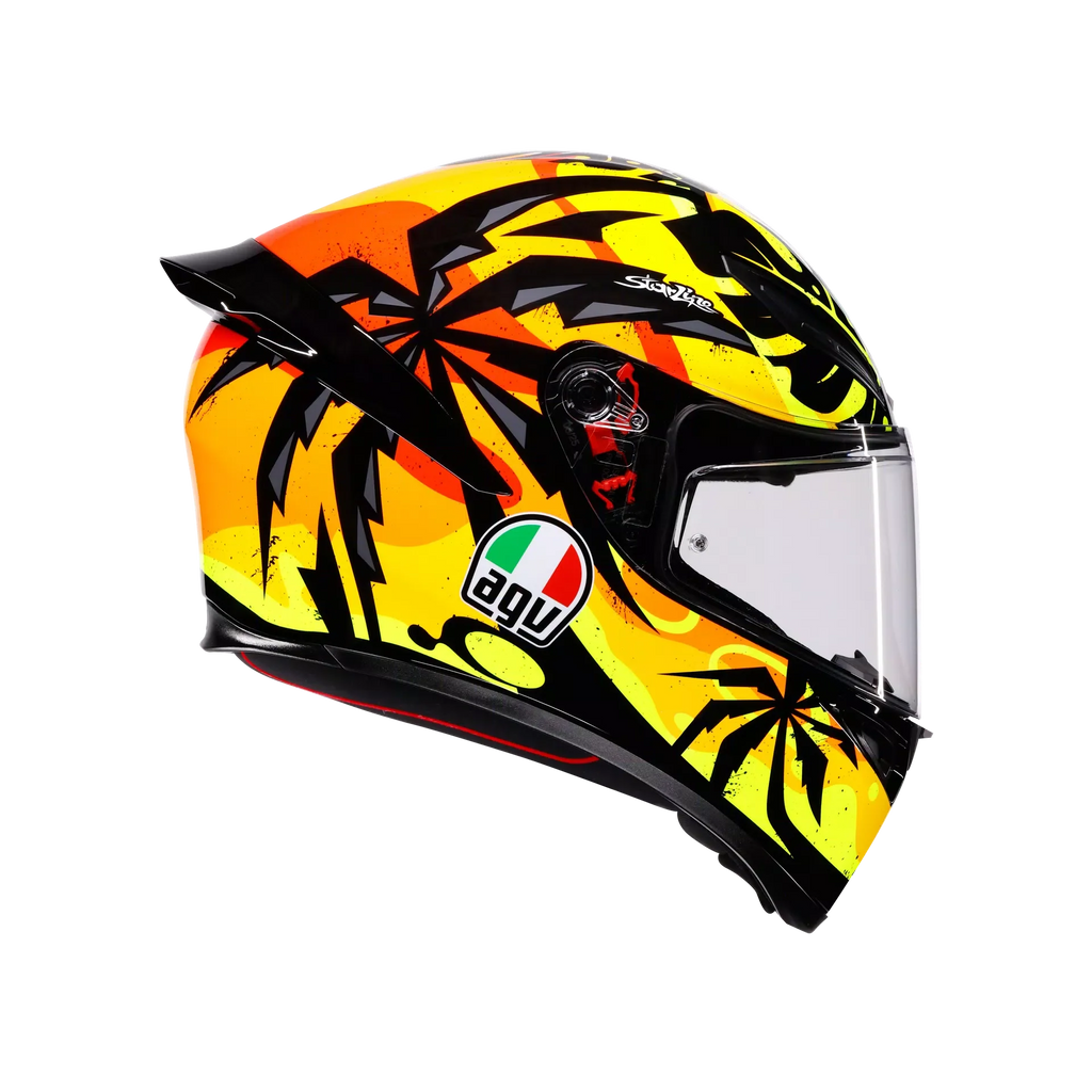 AGV K1 S Tropicrush Full Face Helmet - Black/Orange - MotoHeaven
