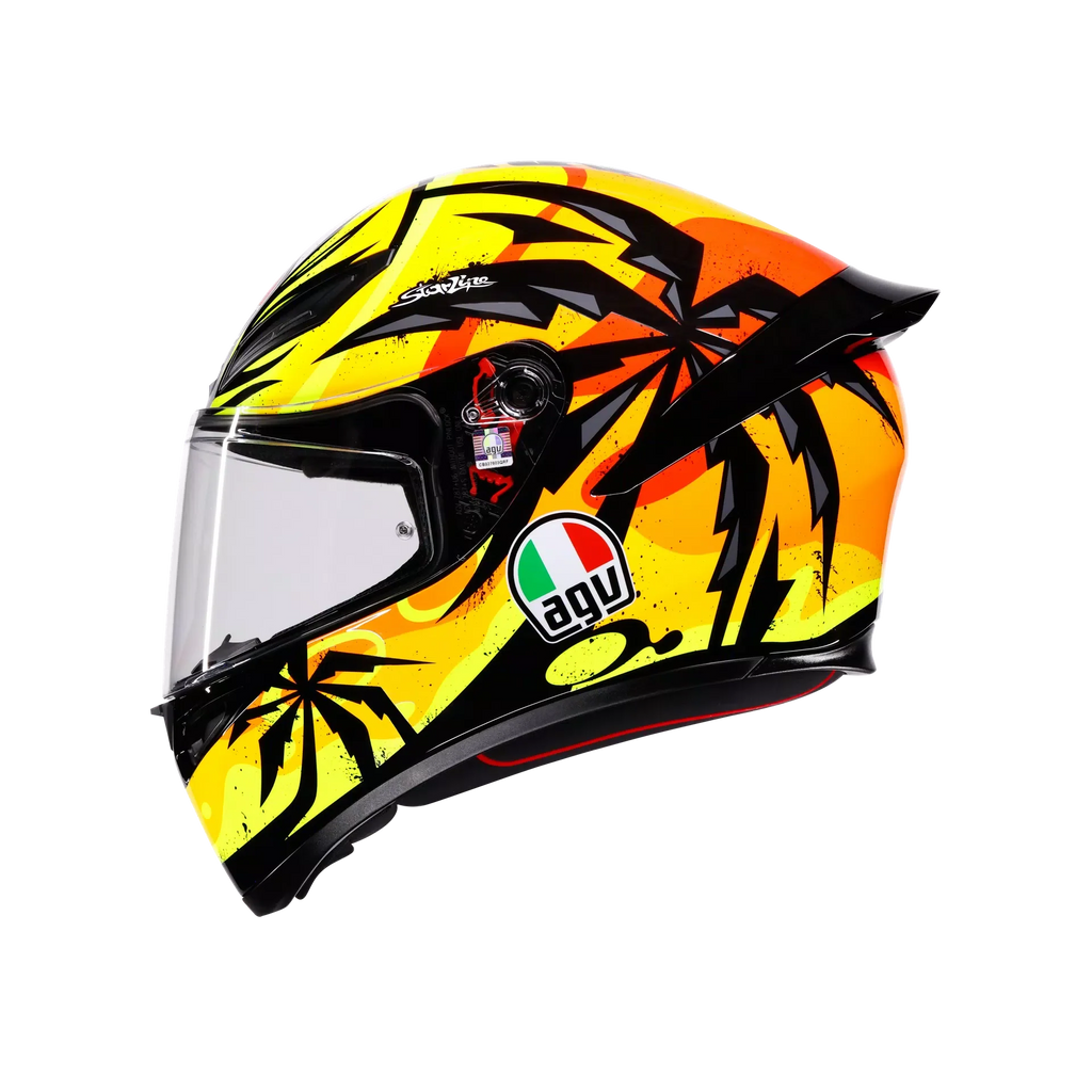 AGV K1 S Tropicrush Full Face Helmet - Black/Orange - MotoHeaven