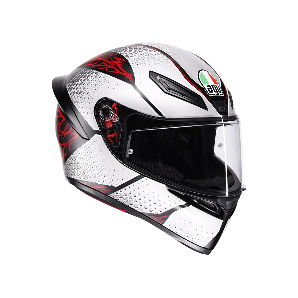AGV K1 S Speedarmor Full Face Helmet - Matt Black/Grey/Red - MotoHeaven