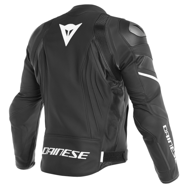 Dainese Avro 4 Leather Jacket -Black-Matt/Black-Matt/White
