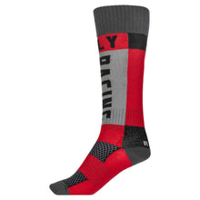 Load image into Gallery viewer, Fly Racing MX Thick Socks - Red/Grey