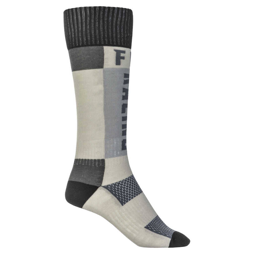 Fly Racing MX Thick Socks - Grey/Black