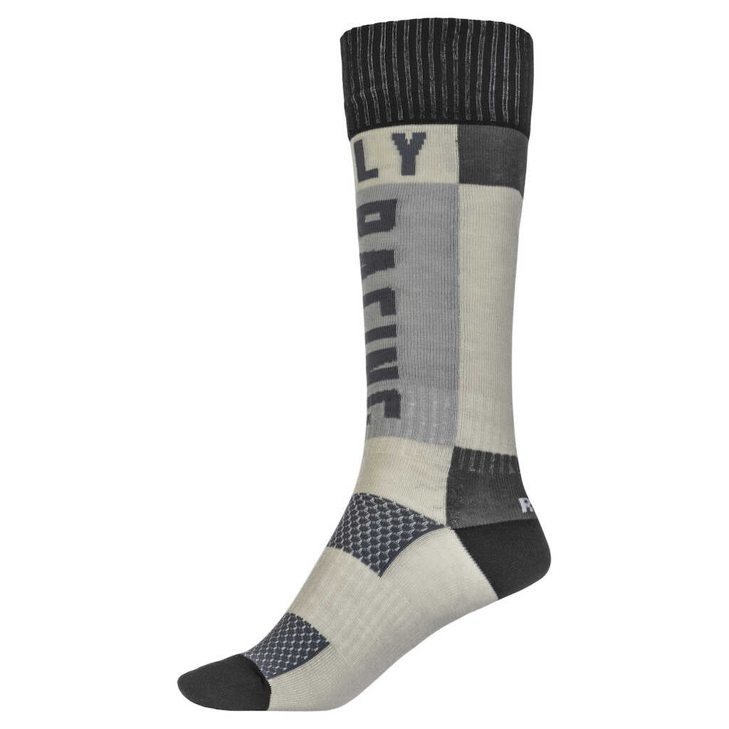 Fly Racing MX Thick Socks - Grey/Black