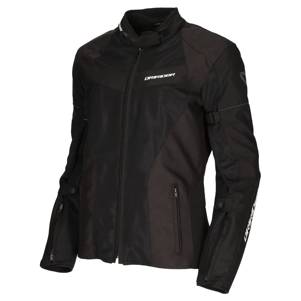 Dririder Vivid 3 Air Ladies Jacket - Black/Black - View 2 | Everest Motorcycles