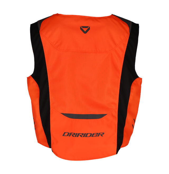 Dririder Hi-Vis Vest - Mesh Fluro Orange - MotoHeaven