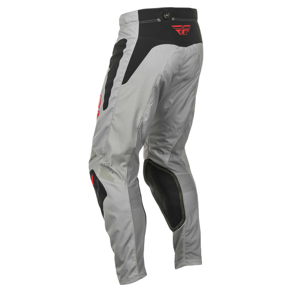 Fly Racing 2025 Kinetic MX Sym Pants -  Light Grey/ Red/ Black