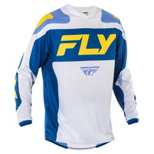 Load image into Gallery viewer, Fly Racing Legacy 2025 F-16 MX Jersey - White/ Dark Blue/ Yellow