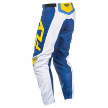Load image into Gallery viewer, Fly Racing Legacy 2025 F-16 MX Pants - White/Dark Blue/Yellow
