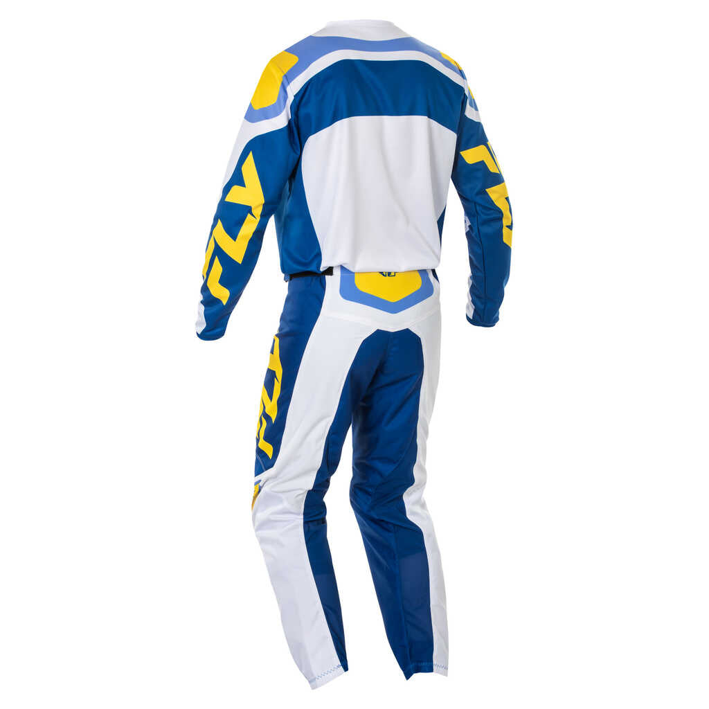 Fly Racing Legacy 2025 F-16 MX Pants - White/Dark Blue/Yellow