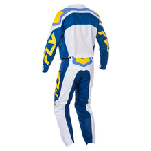 Load image into Gallery viewer, Fly Racing Legacy 2025 F-16 MX Pants - White/Dark Blue/Yellow