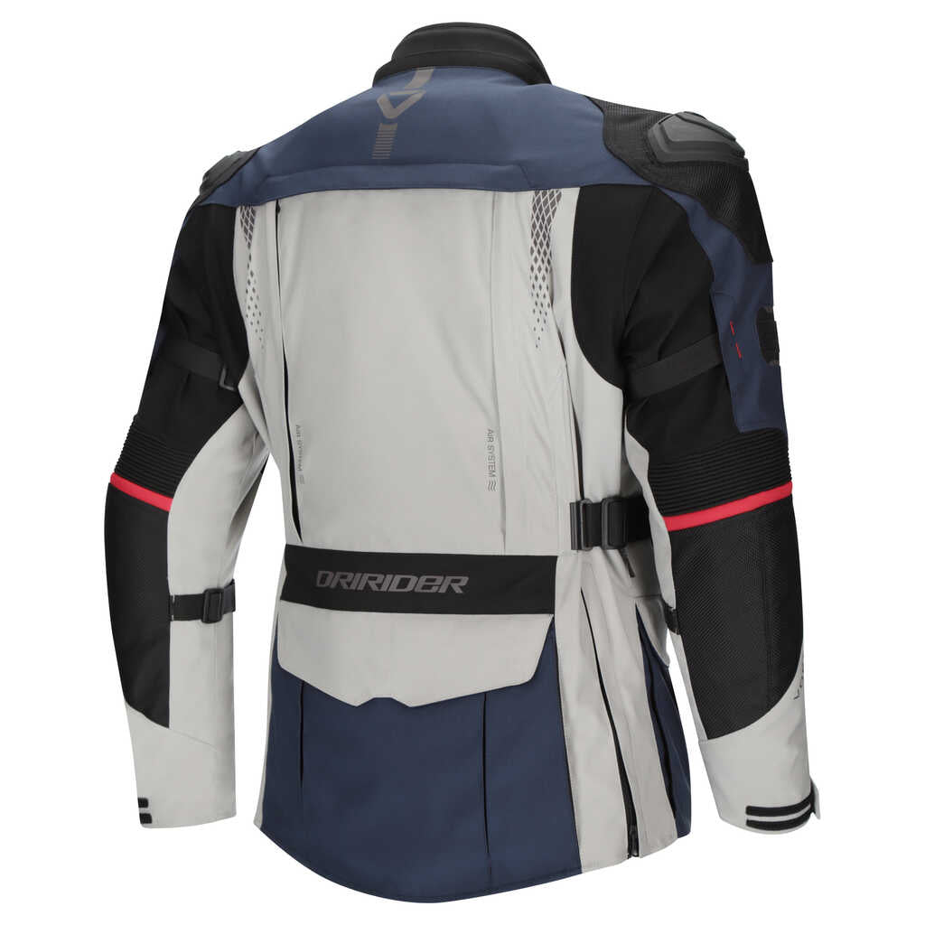 Dririder Vortex Adventure 3 All Season Jacket - Blue/Light Grey/Black - MotoHeaven