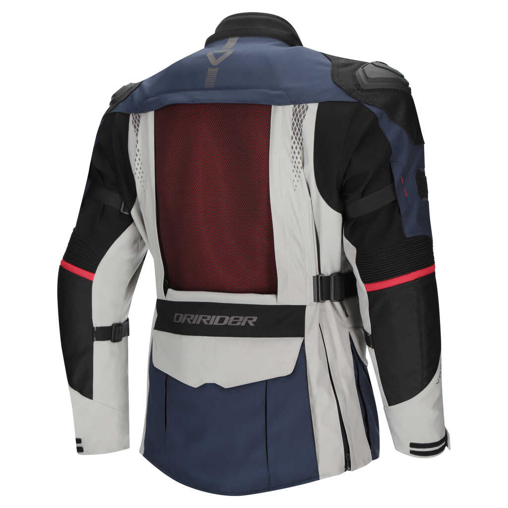 Dririder Vortex Adventure 3 All Season Jacket - Blue/Light Grey/Black - MotoHeaven