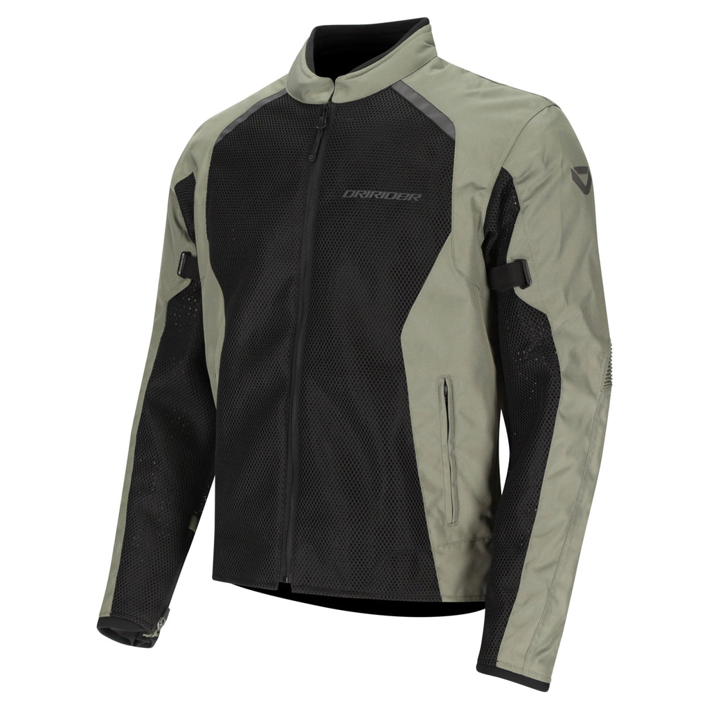 Dririder Aeromesh Jacket - Black/Olive - MotoHeaven