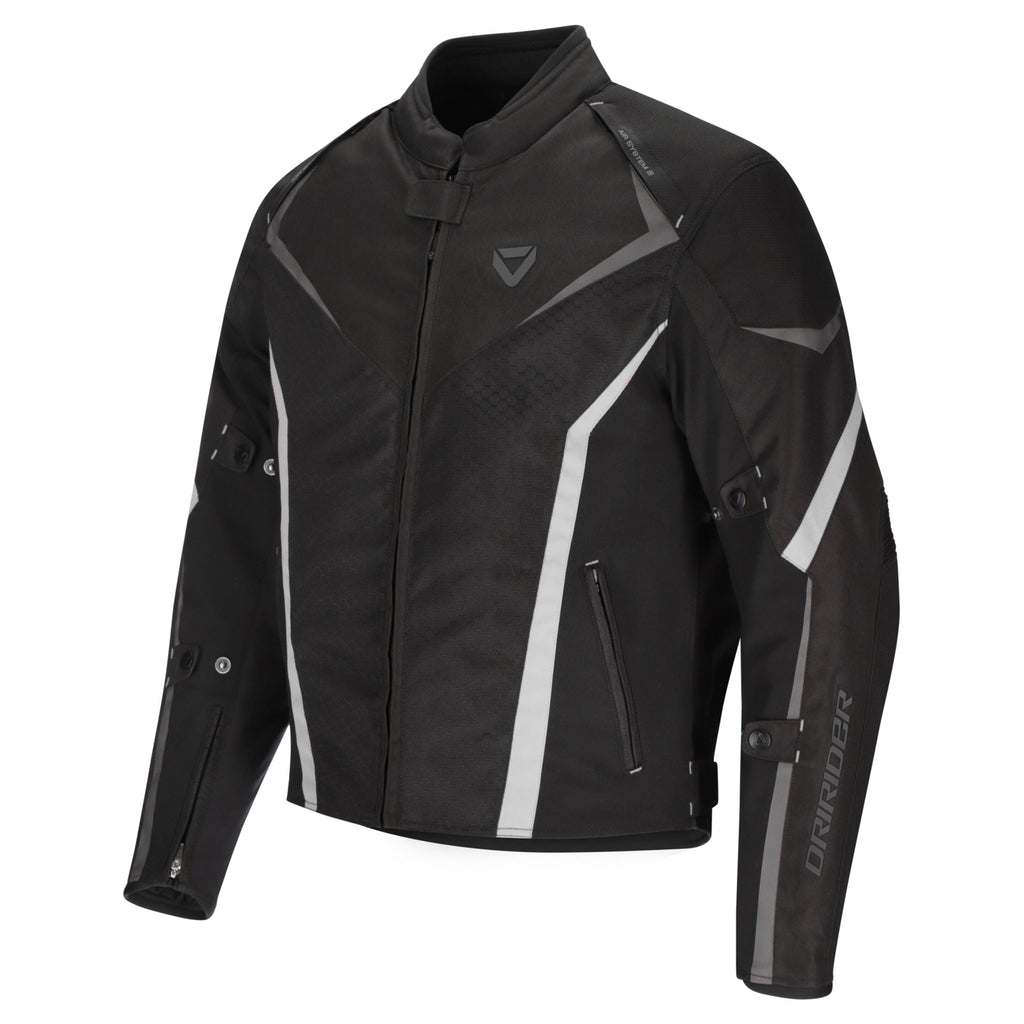 Dririder ORIGIN 2 Ladies Jacket - Black/White | Everest Motorcycles