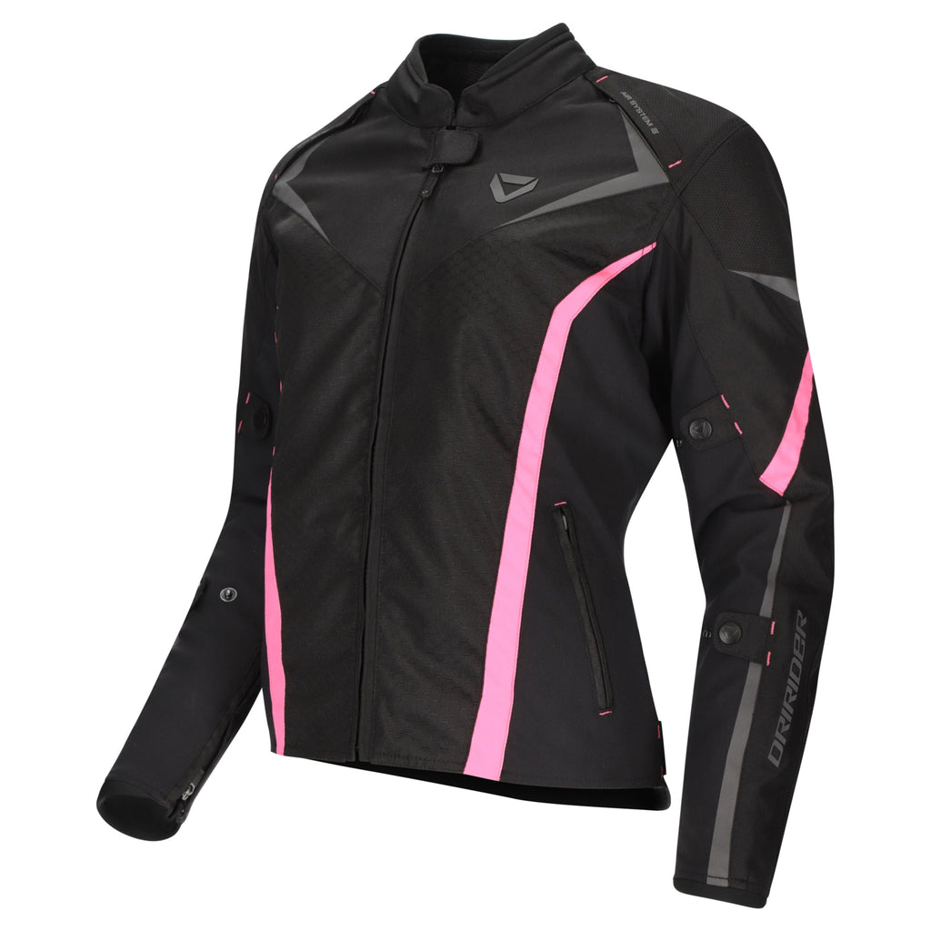 Dririder Origin 2 Jacket - Black/Pink | Everest Motorcycles