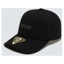 Load image into Gallery viewer, Oakley 6 Panel Stretch Hat Embossed - Mist/Black