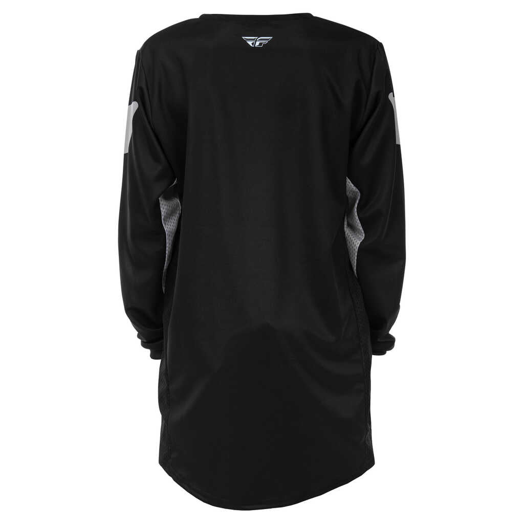 Fly Racing 2026 Youth Kinetic MX Jersey - Black/Grey