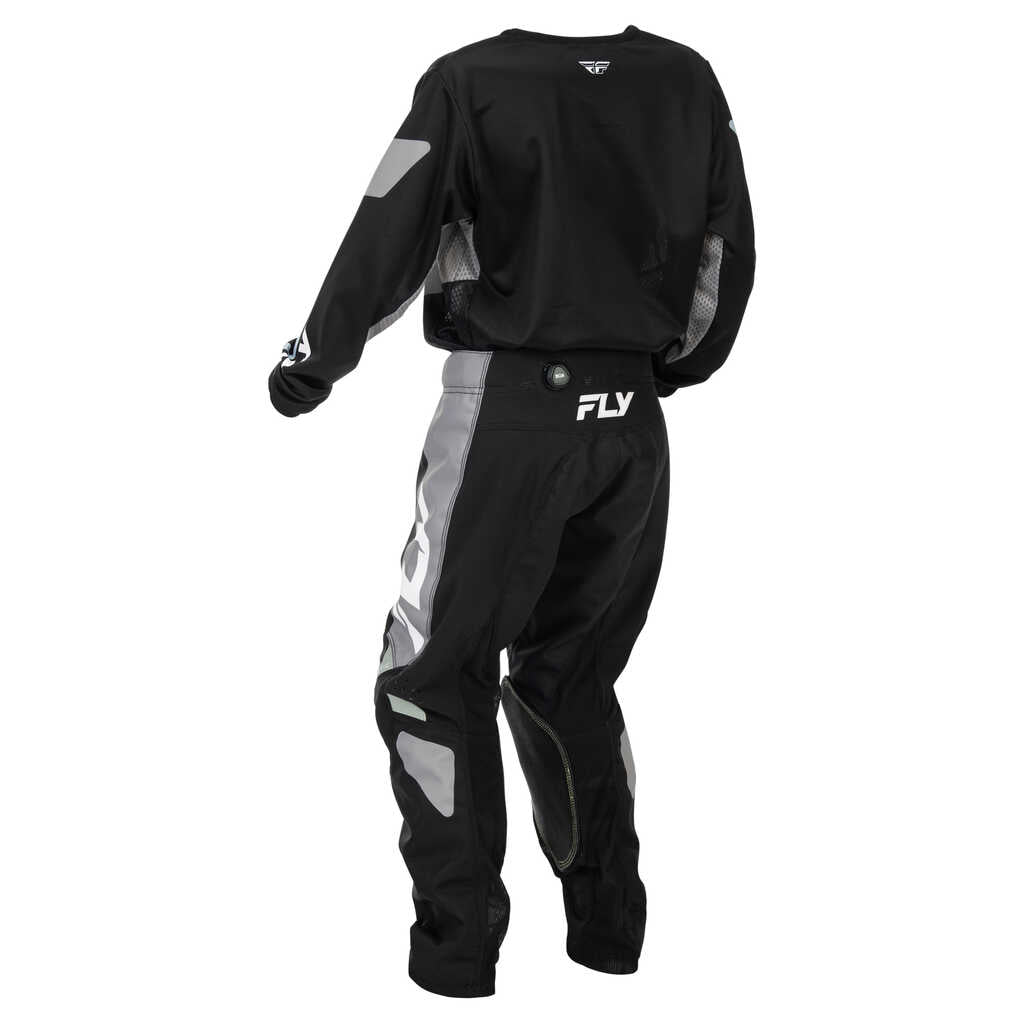 Fly Racing 2026 Youth Kinetic MX Jersey - Black/Grey