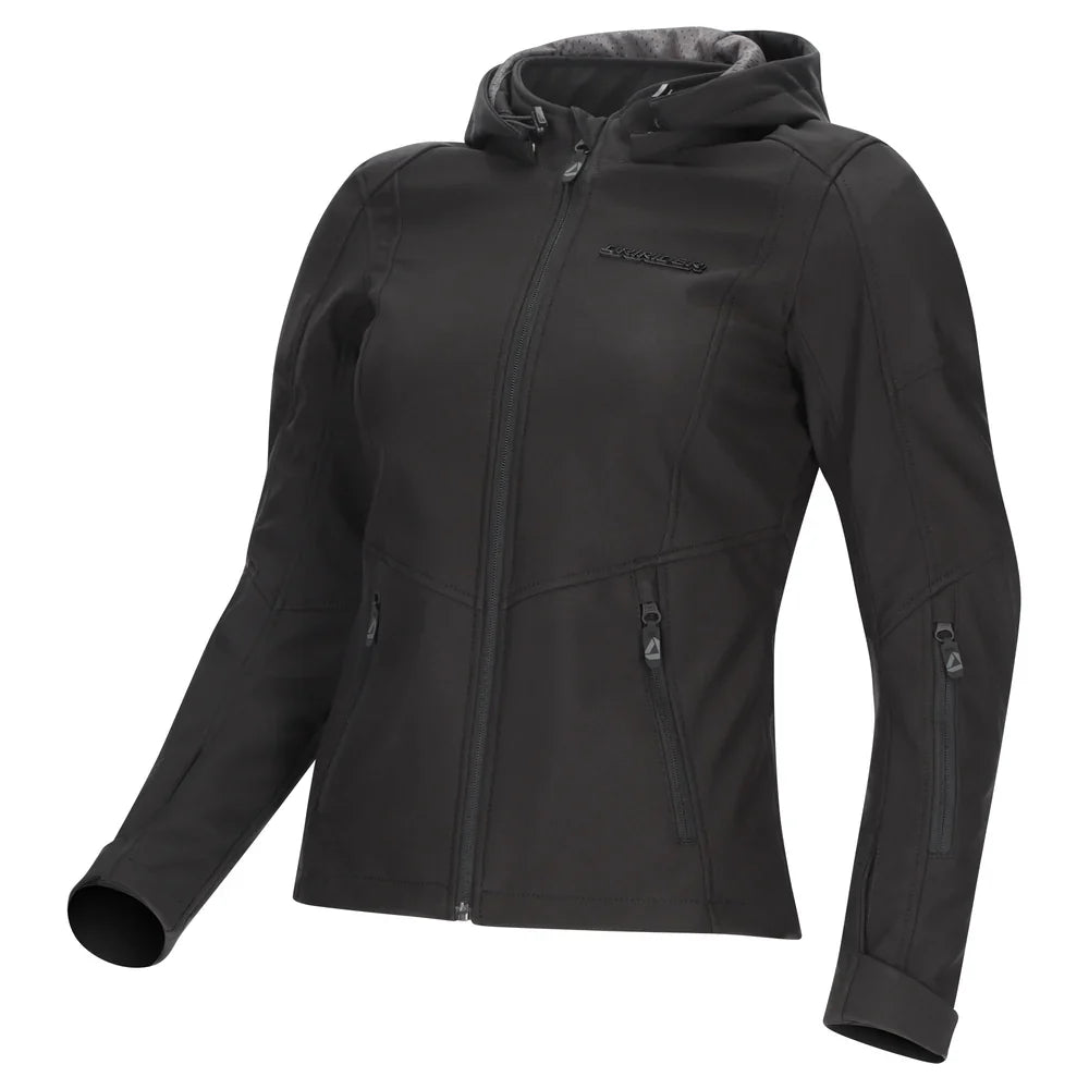 Dririder BLVD II Waterproof Soft Shell Ladies Hoody - Black