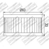 CHAMPION OIL FILTER ELEMENT - COF036