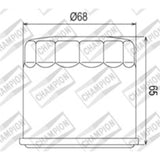 CHAMPION OIL FILTER ELEMENT - COF038