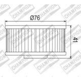 CHAMPION OIL FILTER ELEMENT - COF045