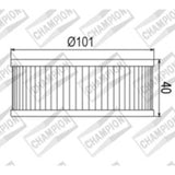 CHAMPION OIL FILTER ELEMENT - COF046