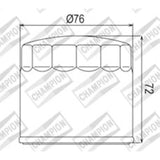 CHAMPION OIL FILTER ELEMENT - COF053