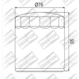 CHAMPION OIL FILTER ELEMENT - COF451