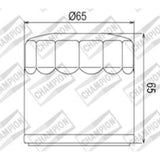 CHAMPION OIL FILTER ELEMENT - COF454