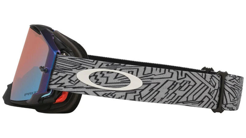 Oakley Airbrake Grey Strike With Dark MX Sapphire Iridium Lens