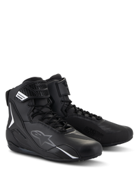 Alpinestars Faster V4 Motorcycle Shoes - Black - View 1 | Everest Motorcycles