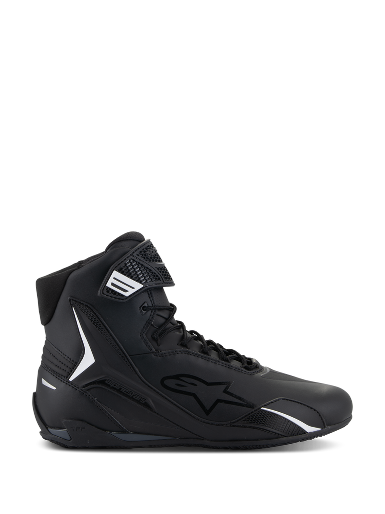 Alpinestars Faster V4 Motorcycle Shoes - Black - View 2 | Everest Motorcycles