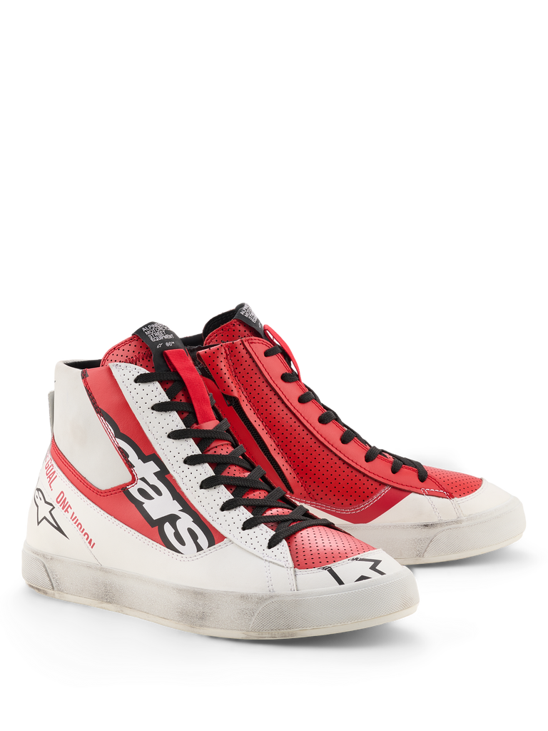 Alpinestars Stated Flair Shoes - White / Bright Red