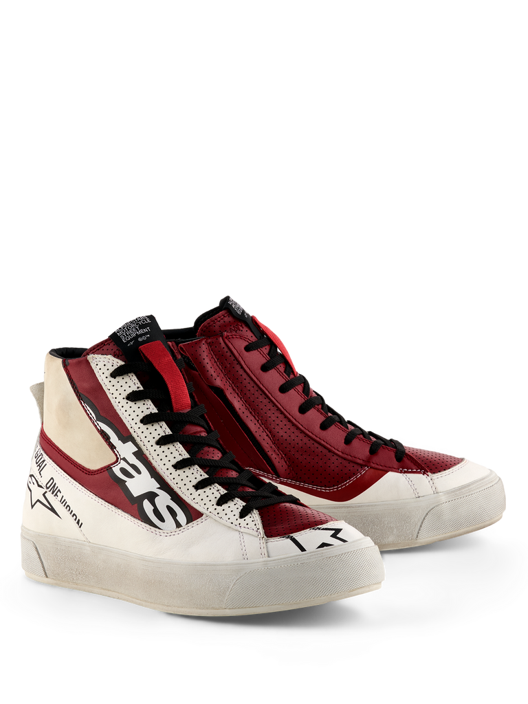 Alpinestars Women's Stated Flair Shoes - White / Rio Red