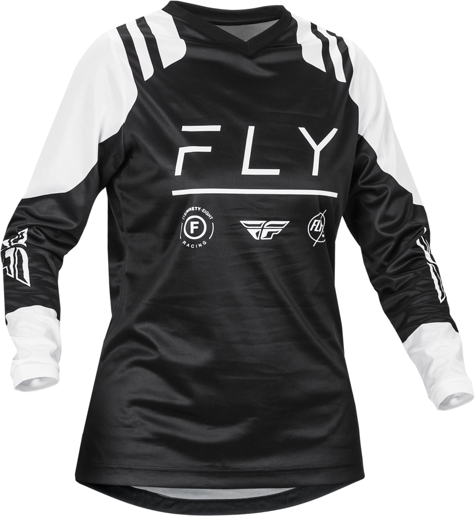 Fly Racing Ladies 2024 F-16 Jersey - Black white