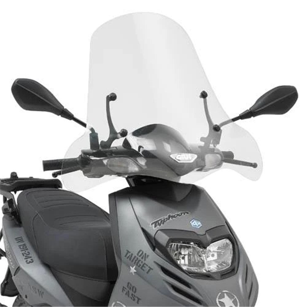 Givi Windscreen Transparent Only  - Piaggio Typhoon 50-125 11-18 (Needs Fitting Kit A5602A)