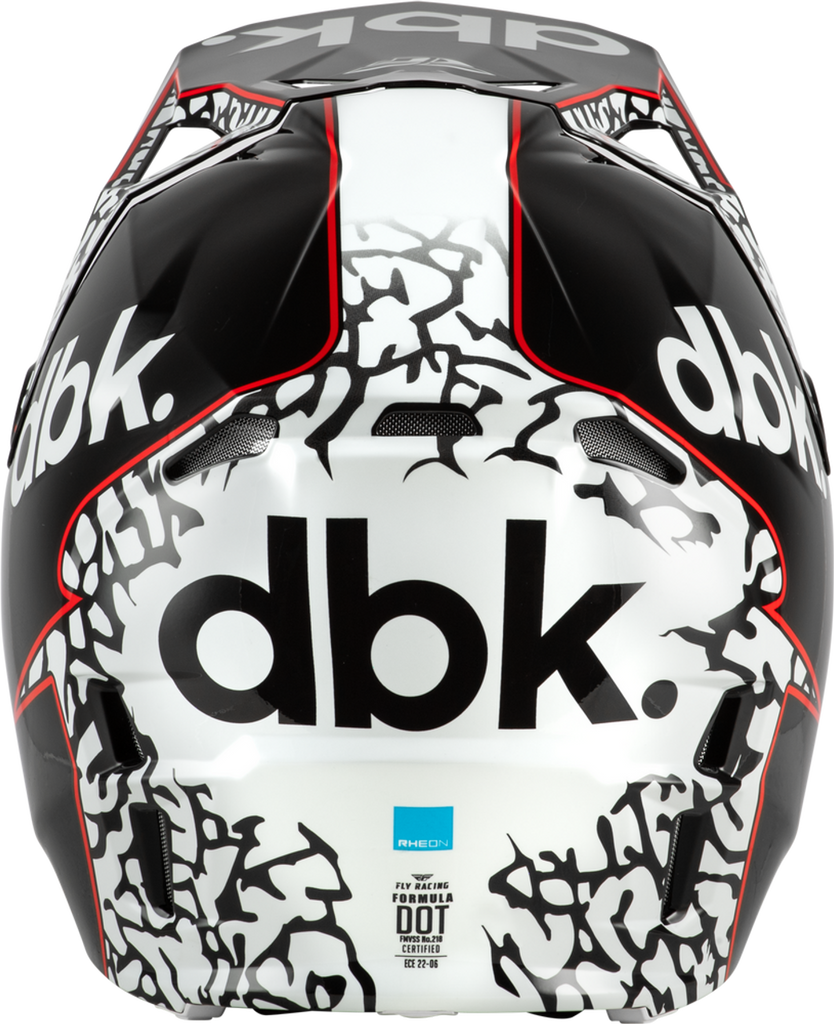 Fly Racing Formula CP DBK Helmet - Black/White/Red