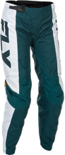 Load image into Gallery viewer, Fly Racing 2026 F-16 MX Women's Pants - Teal/White/Gold