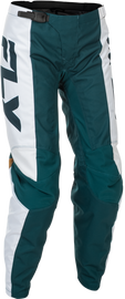 Fly Racing 2026 F-16 MX Women's Pants - Teal/White/Gold