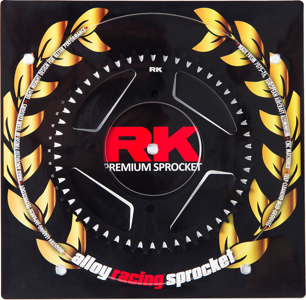 RK ALLOY RACING SPROCKET - 49T 420P - BLACK