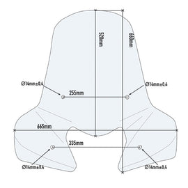 Givi Windscreen Transparent Only - Honda (Needs Fitting Kit A1153A Or A1100A Or A307A Or A1106A)